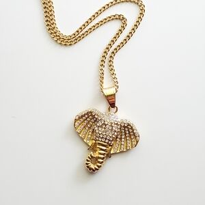 Stainless Steel Elephant Necklace